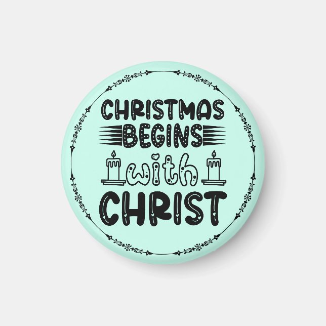 Íman O Natal Começa com Cristo-61491 (Frente)