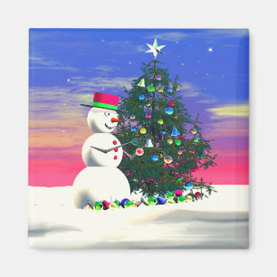 Íman O Natal do boneco de neve