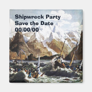 Íman O naufrágio do "The Astrolabe's Yawl Save-the-Dat