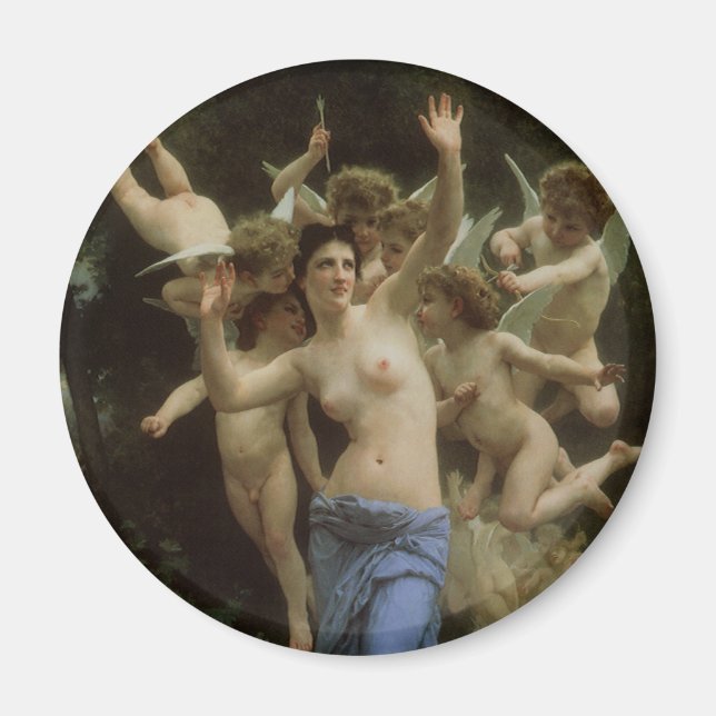 Íman O Ninho de Vespas de William Adolphe Bouguereau (Frente)