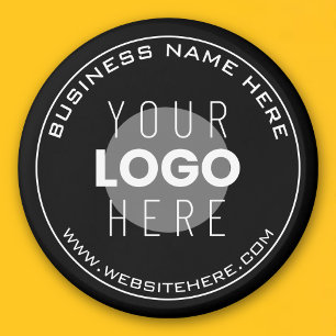 Íman O nome da sua empresa, site + imagem carregada