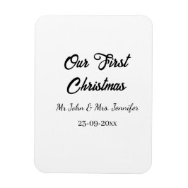 Íman O nosso primeiro Natal, Sr. e Sra. casal, data