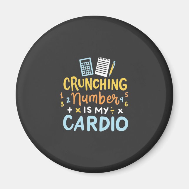 Íman O Número De Chamada Contabilista É Meu Cardio (Frente)
