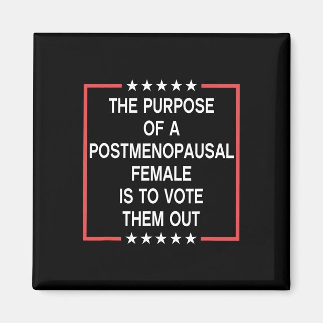 Íman O Objetivo De Uma Mulher Pós-Menopausa É Votar (Frente)