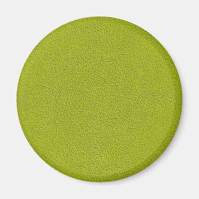 Íman O olhar do Suede Verde Snuggly Chartreuse (Frente)