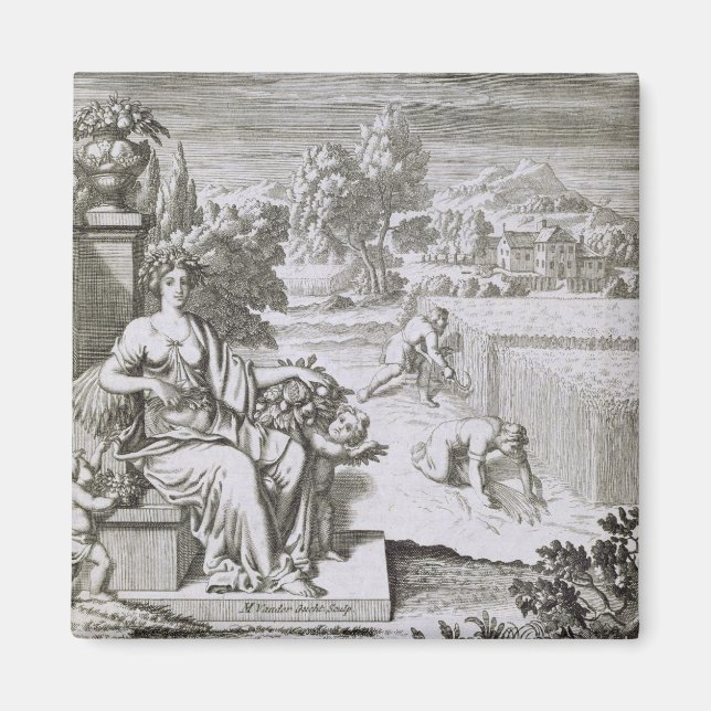 Íman O Olho de Deus Vê a Colheita, ilustração de (Frente)