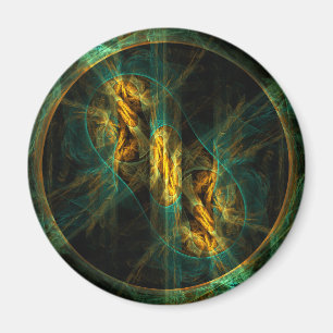 Íman O Olho do Magneto da Praça Abstrato da Selva