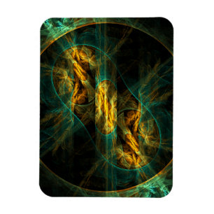 Íman O Olho do Magneto Premium de Arte Abstrato da Selv