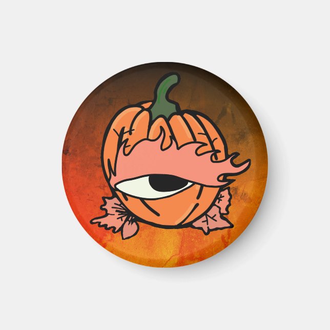 Íman O Olho Sonolento da Pumpkin Spooky (Frente)