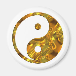Íman O OURO   de Yin & de Yang faz seu próprio fundo