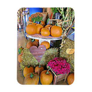 Íman O outono abençoa o Mímã do Halloween Pumpkins