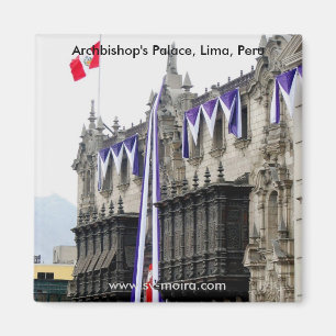 Íman O Palácio do arcebispo com da "os balcões" Lima