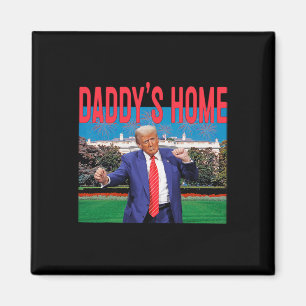 Íman O Papai Está em Casa Trump Rosa Trump 2024 Leve a 