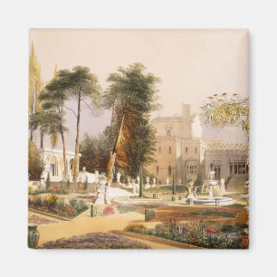 Íman O Parterre nos jardins em Wilton, o assento de