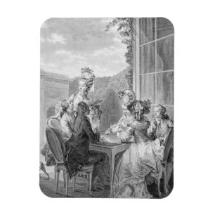 Íman O partido de Whist, 1783, gravado por Jean Dambrun