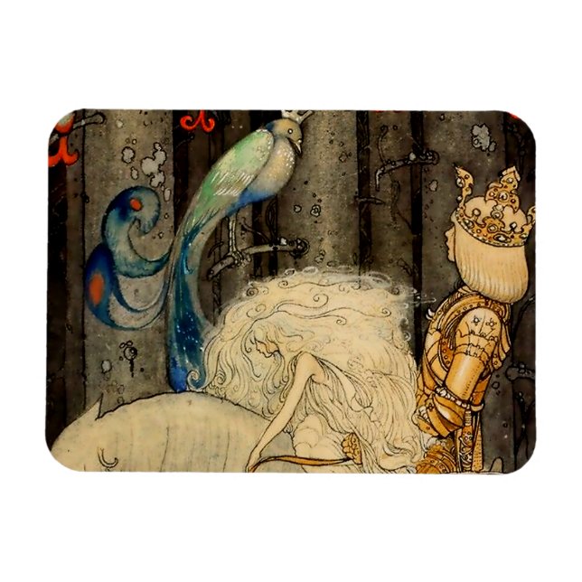 Íman “O Pássaro Azul” por John Bauer (Horizontal)
