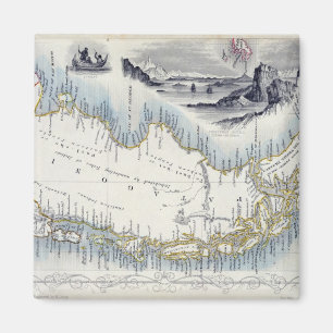 Íman O Patagonia, de uma série de mapas do mundo