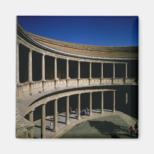 Íman O pátio circular do palácio de Charles