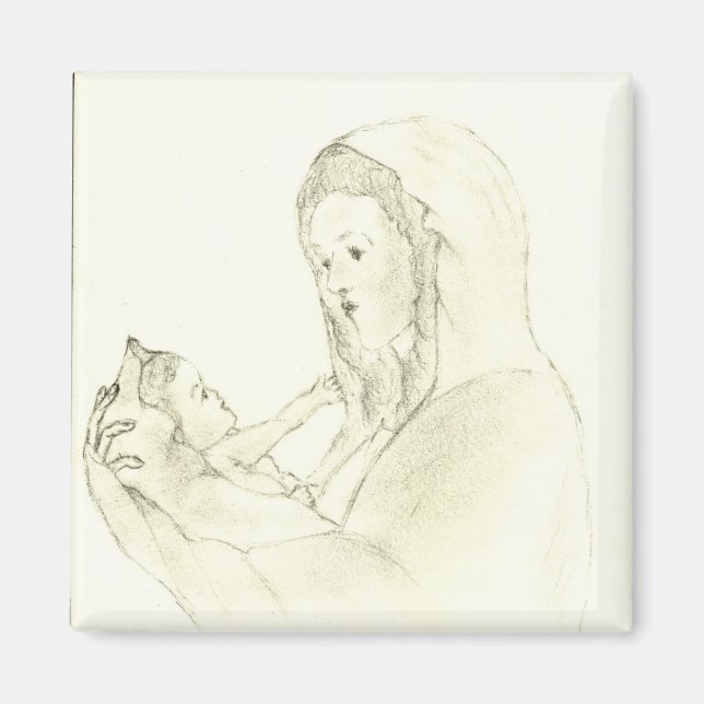 Íman O pequeno ímã infantil de Mary (Frente)