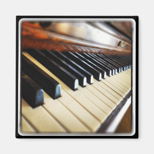 Íman O piano fecha a imã de geladeira quadrada dos