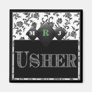 Íman O Pin/botão de Usher