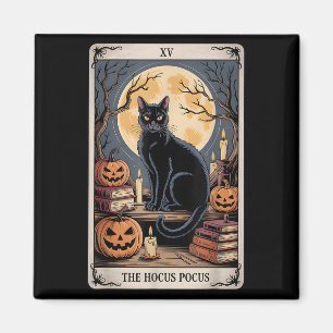 Íman O Pocus Tarot Halloween Cat Pumpkin Mystic