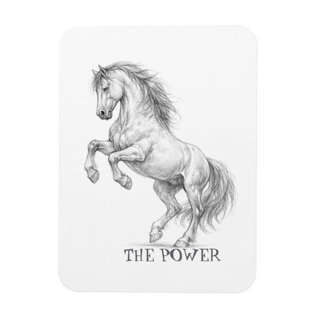 Íman O Poder do Garanhão | Gráfico de Cavalo Majestoso (Vertical)