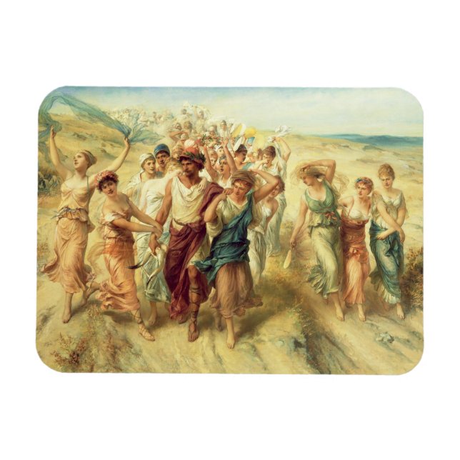 Íman O Poeta Anacreon (570-485 a.C.) com sua musa, 189 (Horizontal)