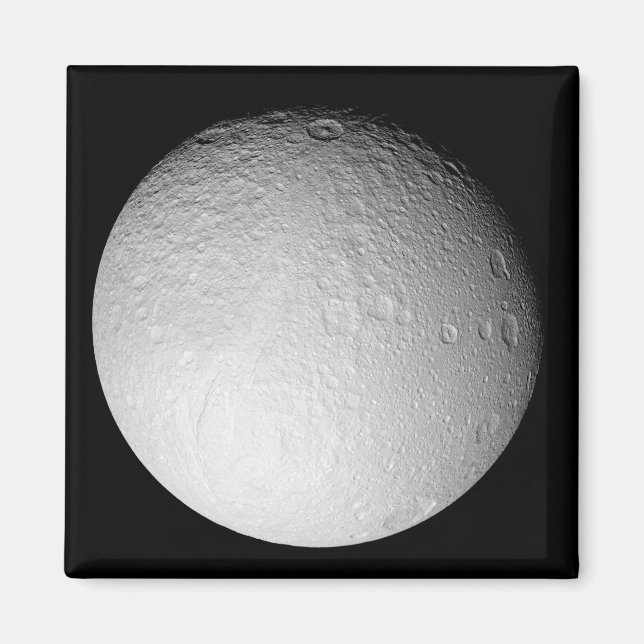 Íman O Polo Sul da Lua de Saturno Tethys (Frente)