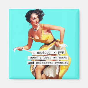 Íman O pop abre uma cerveja no meio-dia