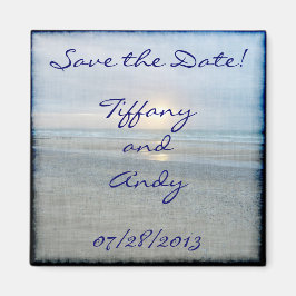 Íman O pôr do sol da praia salve a data