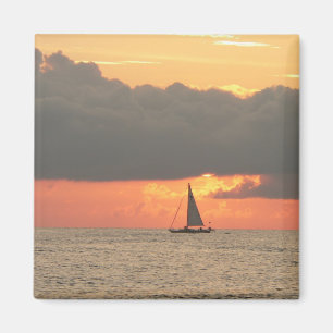 Íman O por do sol navega o ímã