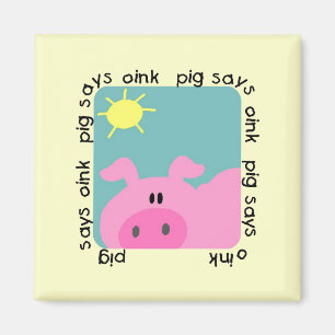 Íman O porco diz Oink o camiseta e os presentes