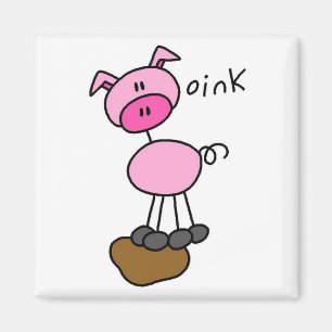 Íman O porco diz Oink t-shirt e presentes