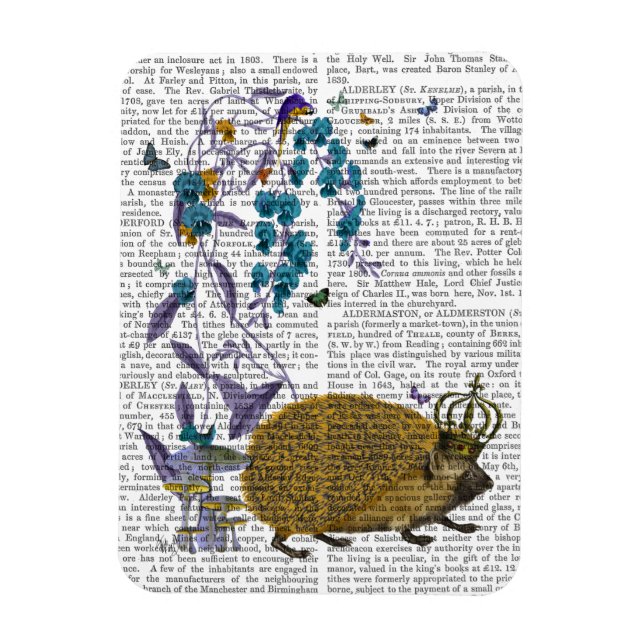 Íman O porco Ouro (Vertical)