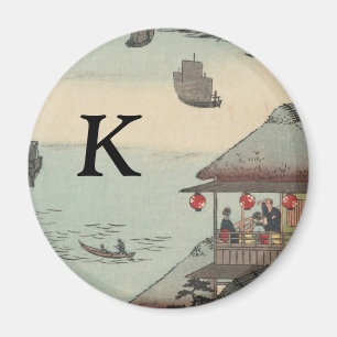 Íman O porto em Kanagawa, Japão: Monograma Inicial