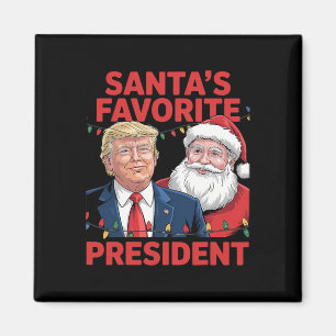 Íman O presidente favorito do Papai Noel dança com Sant