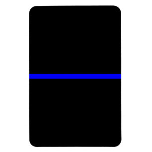 Íman O preto horizontal fino simbólico de Blue Line