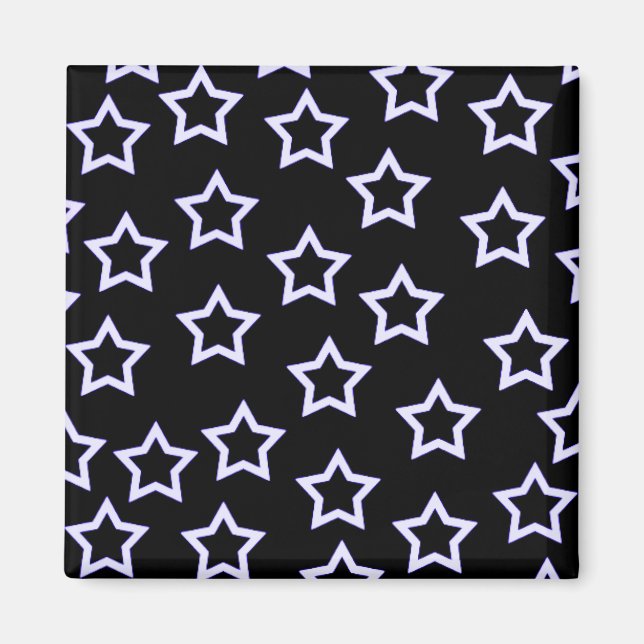 Íman O preto Stars o ímã (Frente)