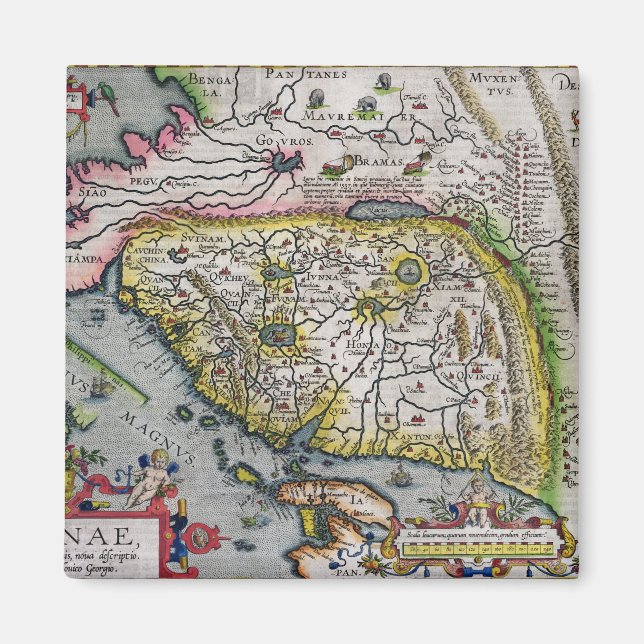 Íman O Primeiro Atlas Ocidental na China | 1584 (Frente)