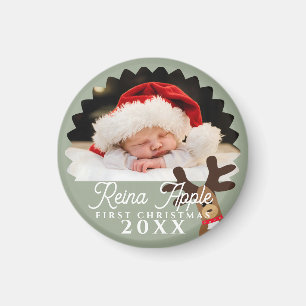 Íman O primeiro papel fotográfico de natal do bebê