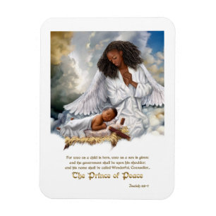 Íman O príncipe da paz. Ímã do anjo e do Jesus do be