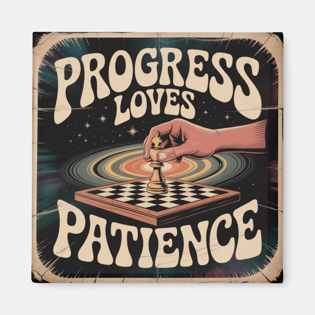 Íman O Progresso Ama a Paciência (Frente)