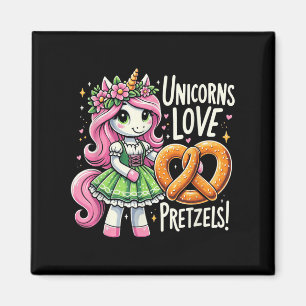 Íman O Projeto Alemão De Unicórnio Adora Pretzels Engra