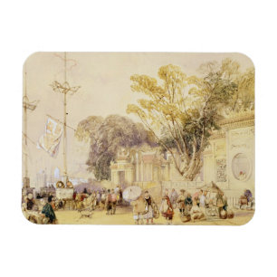 Íman O quadrado da vila na baía de Hong Kong, chapeia
