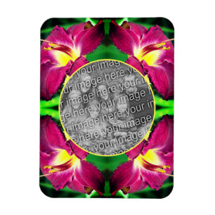 Íman O Quadro de Flores Diurno Cria a Sua Foto