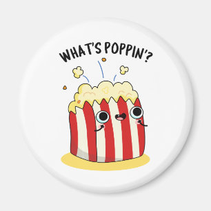 Íman O que é Poppin Funny Popcorn Pun