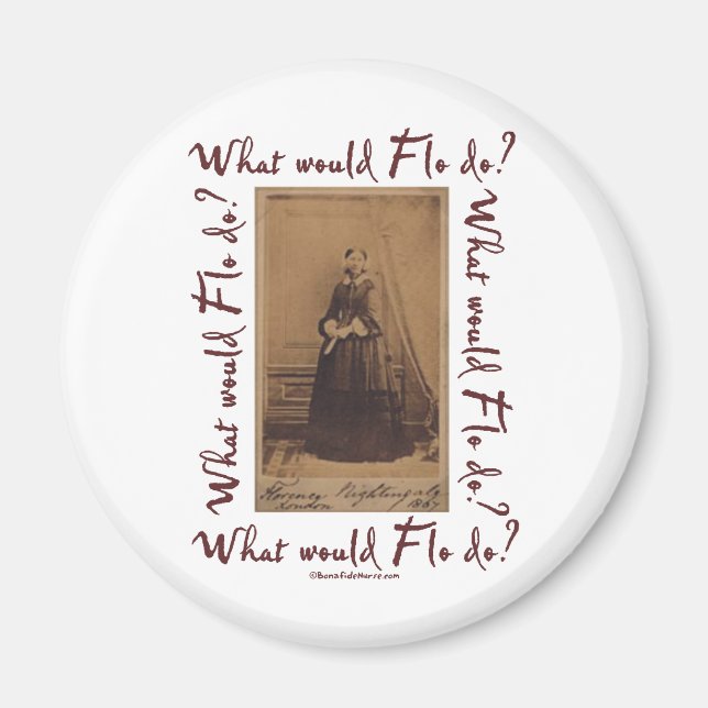 Íman O que Flo faria? Florence Nightingale (Frente)