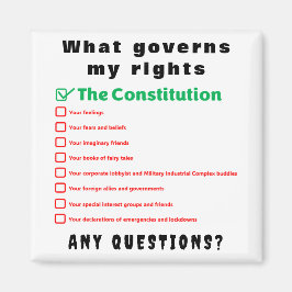 Íman O que governa meus direitos - A Constituição