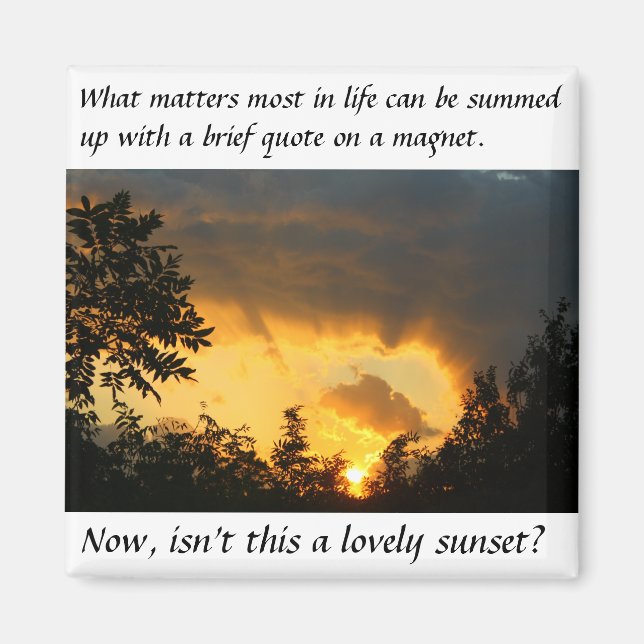 Íman O que mais importa o ímã (Frente)